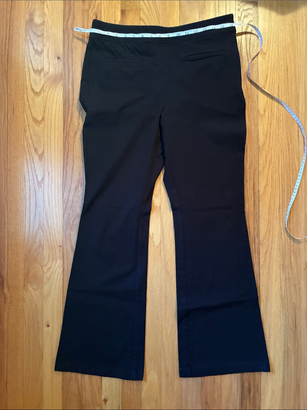 Maeve Women's Black Stretch Kick Flare Pants